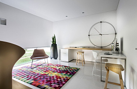 Настенные часы Delmori черный/хром/орех