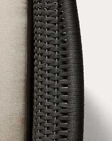 Уличное кресло Alipa из акации и веревки темно-серого цвета