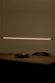 Подвесной светильник LUMINA 1200 1L COL HORIZ черный LED 24W 2200K DALI