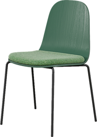 Стул Galet штабелируемый лак. с мягким сиденьем