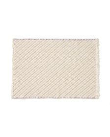Коврик для ванной Janu из 100% хлопка жаккард цвета экрю 50 x 70 см