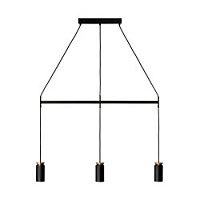 Люстра Triana Triple Accessories 81 см черный/золотой