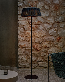 Уличный торшер Aldet на солнечной батарее с зеленым шнуром Ø46 см