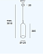 Подвесной светильник Glam 385mm 00-8108-DN-14