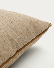 Чехол для подушки Aleos из меланжевой ткани с контрастной отделкой 45 х 45 см