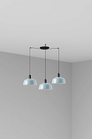 Подвесной светильник TATAWIN сине-серый 3xE27