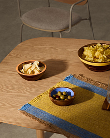 Zairin Набор из 2 разноцветных мисок из древесины акации 