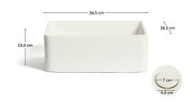 Раковина Ovara из белой керамики 36,5 x 36,5 см