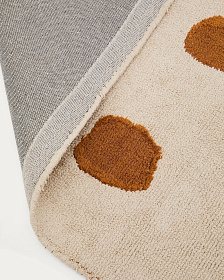 Ковер Tandani бежевый с рисунком гепарда 90 x 150 см