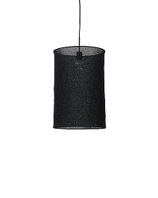 Подвесной светильник Mariela из льна с черной отделкой Ø 40 x 60 см