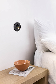 Черный встраиваемый светильник Click LED 3W 2700K