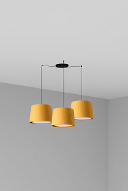 Подвесной светильник Samba черный/желтый 3L