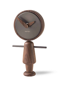 Настольные часы Nena T графит-орех