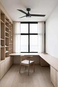 Потолочный вентилятор CRUISER S Ш1060mm черный 3 PALAS 18W LED CCT DIM