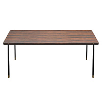 Обеденный стол BENISSA шпон эбони 200x106