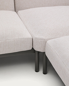 Sorells Уличный модульный 5-местный угловой диван бежевый