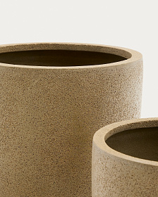 Набор из 2-х кашпо Selvi песчаник светло-коричневого цвета Ø 37 см