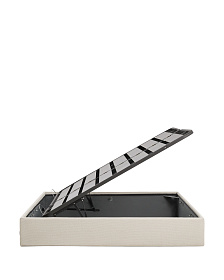 Основание кровати Nelzi из шенилла цвета экрю для матраса 180 x 200 см