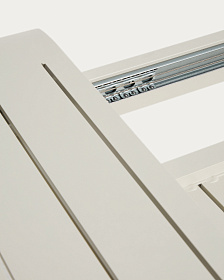 Раздвижной уличный стол Brela из алюминия цвета экрю 205(287) x 100 см