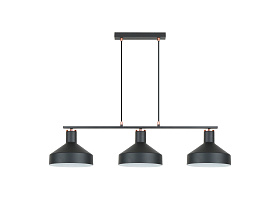 Irias Люстра 3L черный/медный