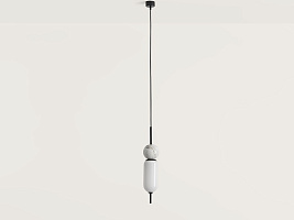 Подвес Anet черный металл - белый мрамор