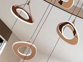 Mirena Люстра 7L розовое золото