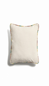 Чехол для подушки Enari из хлопка с разноцветной окантовкой, 50 x 50 см.