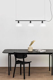 Белый линейный подвесной светильник Tatawin M 3xE27