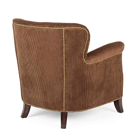 Коричневое вельветовое кресло Motto