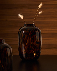 Panth Ваза из коричневого стекла 30 см