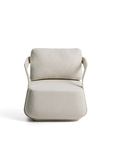 Уличное кресло Tamaris из алюминия цвета экрю