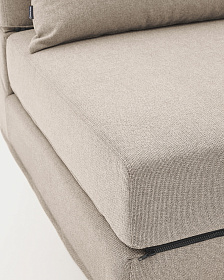 Arty бежевый трансформируемый пуф/кровать 70 x 89 (200) см