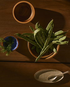 Zairin Набор из 2 разноцветных мисок из древесины акации 