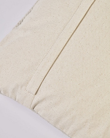 Чехол для подушки Bibiana из шерсти и хлопка с бежевым терракотовым и коричневым узором 45 x 45 см