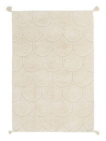 Хлопковый ковер Lillaland Узор чешуя натуральная 160*230