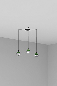 Люстра Claire 3L зеленая