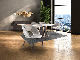 Nim Стул каменно-серый/черный