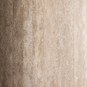 Обеденный стол из бежевого травертина Thiennes 