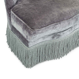 Синее бархатное кресло Velvet