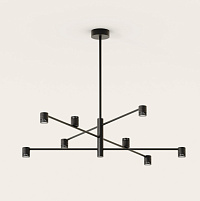 Подвесной светильник Tea XL черный металл/черный мрамор