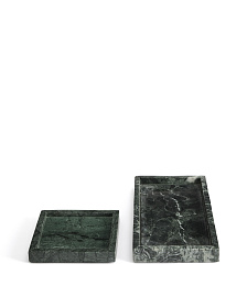 Поднос Serela из зеленого мрамора 18 x 18 см