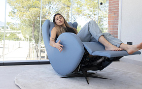 Кресло-реклайнер Lenny из экокожи