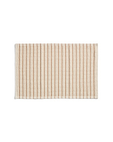 Хлопковый коврик для ванной Merade с оранжевыми полосками, 50 x 80 см