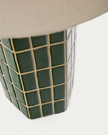 Rue Настольная лампа из зеленой керамики