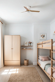 Потолочный вентилятор MINI PUNT TUB S Ш900mm белый 3 PALAS светлое дерево