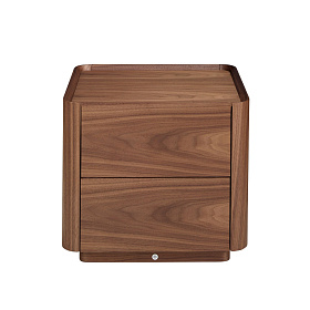 Прикроватная тумбочка 7165/MB2316NS из орехового дерева с подсветкой