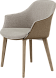 Стул Kedua Wooden обивка двухцветная