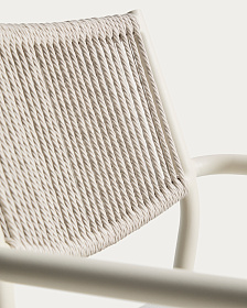 Уличный стул Argasi из алюминия бежевого цвета и веревки