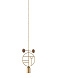 Подвесной светильник Wooden Dots WD06 Gold/walnut