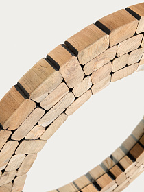 Зеркало Ellipse древесина